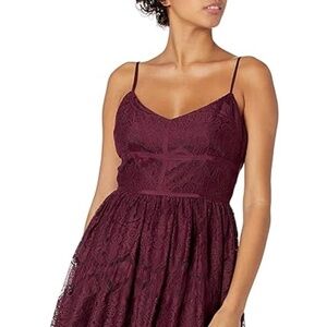 BB Dakota by Steve Madden Women's Galena Lace Fit N Flare Dress, size 4